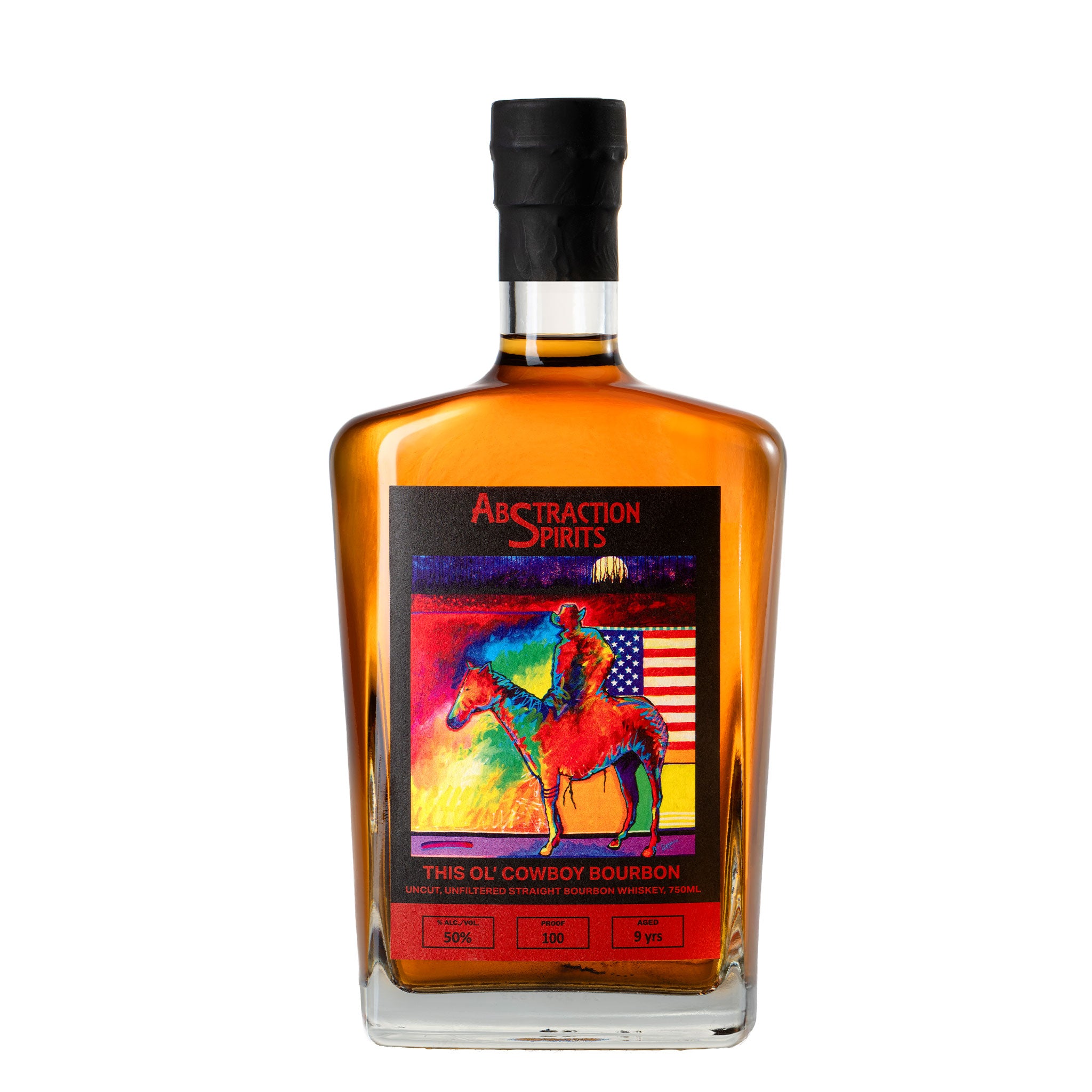 Abstraction Spirits This Ol’ Cowboy 9-Year Uncut Bourbon 750ml