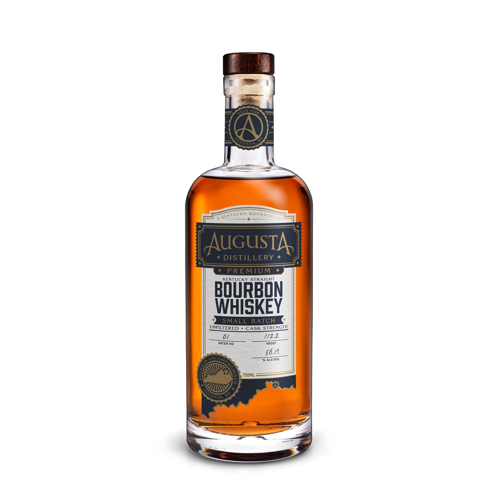 Augusta Small Batch Cask Strength Bourbon Whiskey