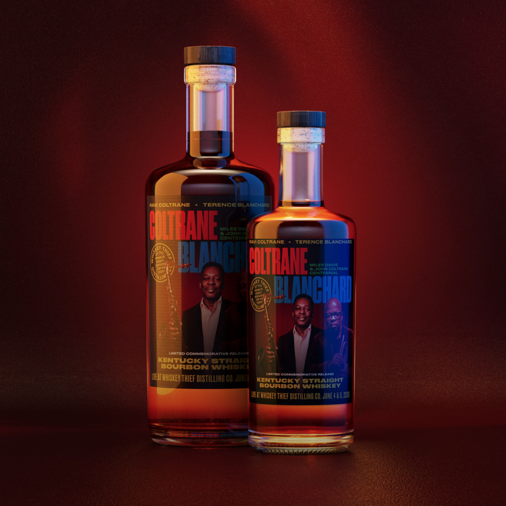 Coltrane & Blanchard, Whiskey Thief Listening Room Reserve Series, Release 001. Signed by the artists.