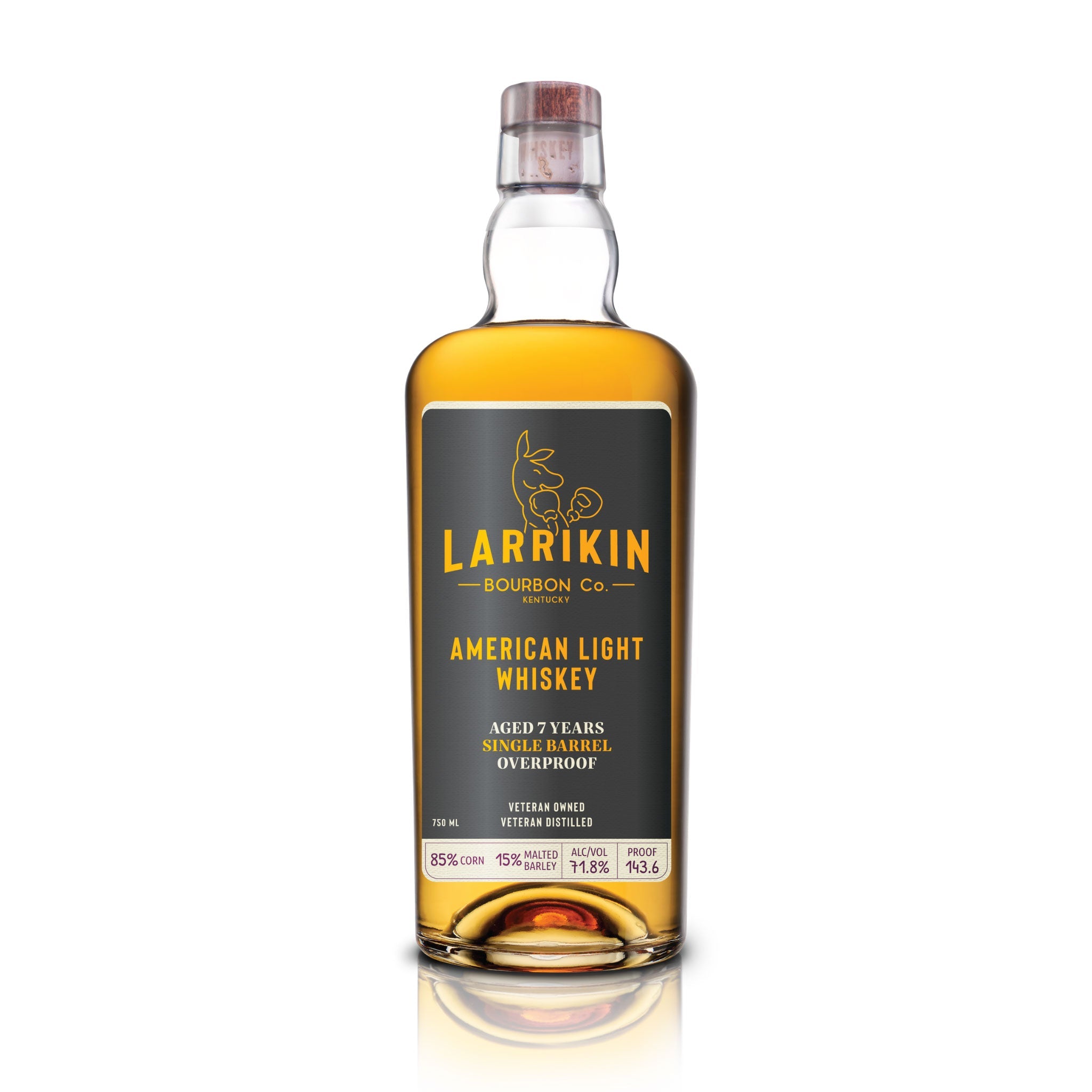 Larrikin American Light Whiskey 7-Year 143.6 Proof 750ml