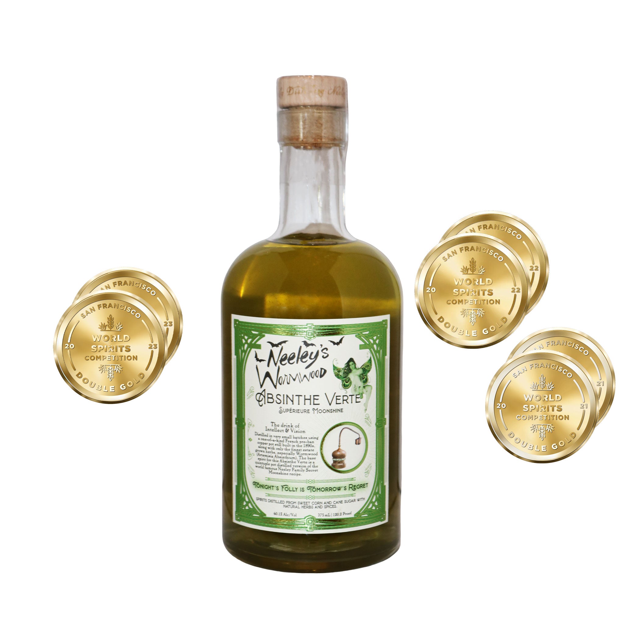 Neeley Wormwood Absinthe Verte 120.2 Proof 375ml
