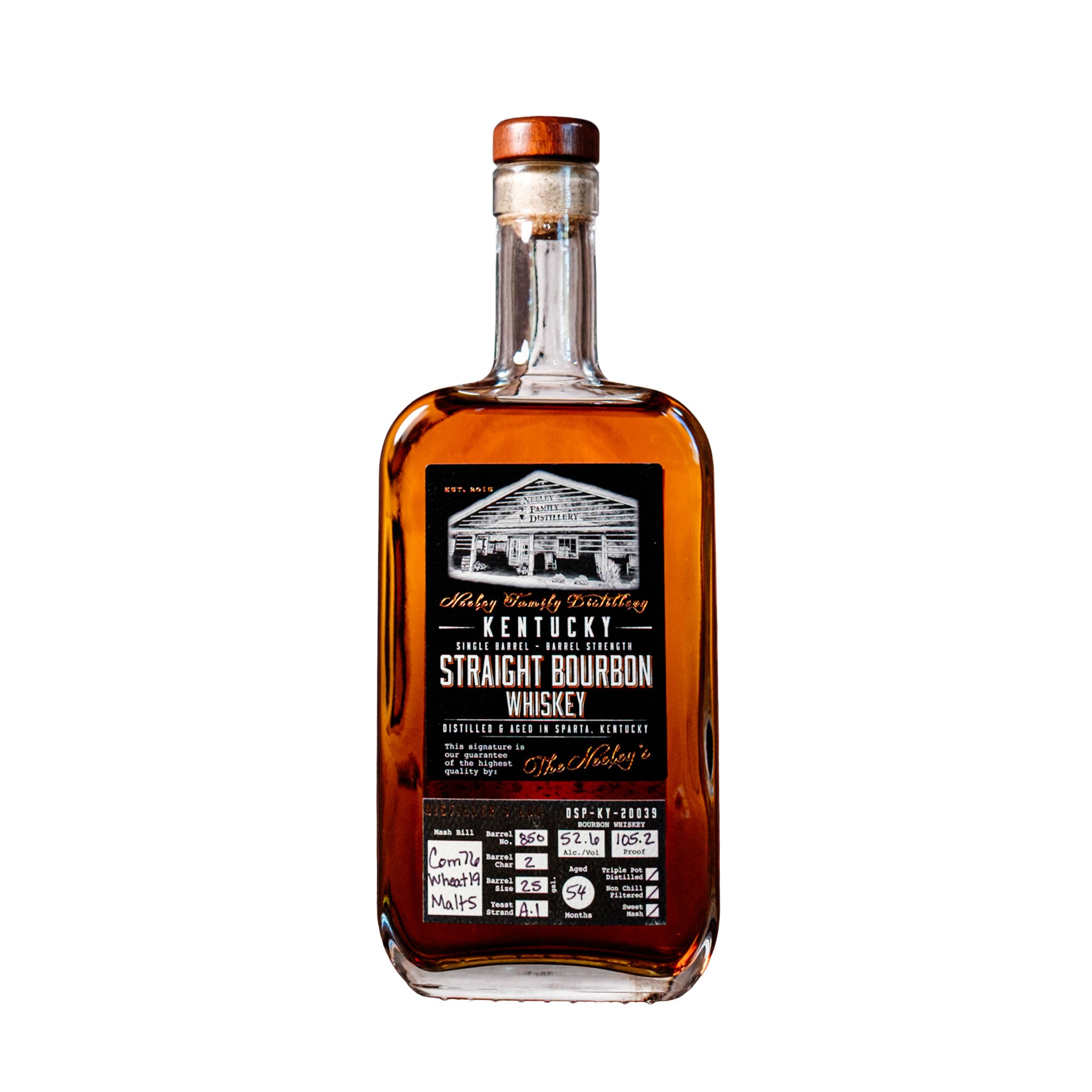 Neeley Kentucky Single Barrel Wheated Bourbon 105.2 Proof 375ml