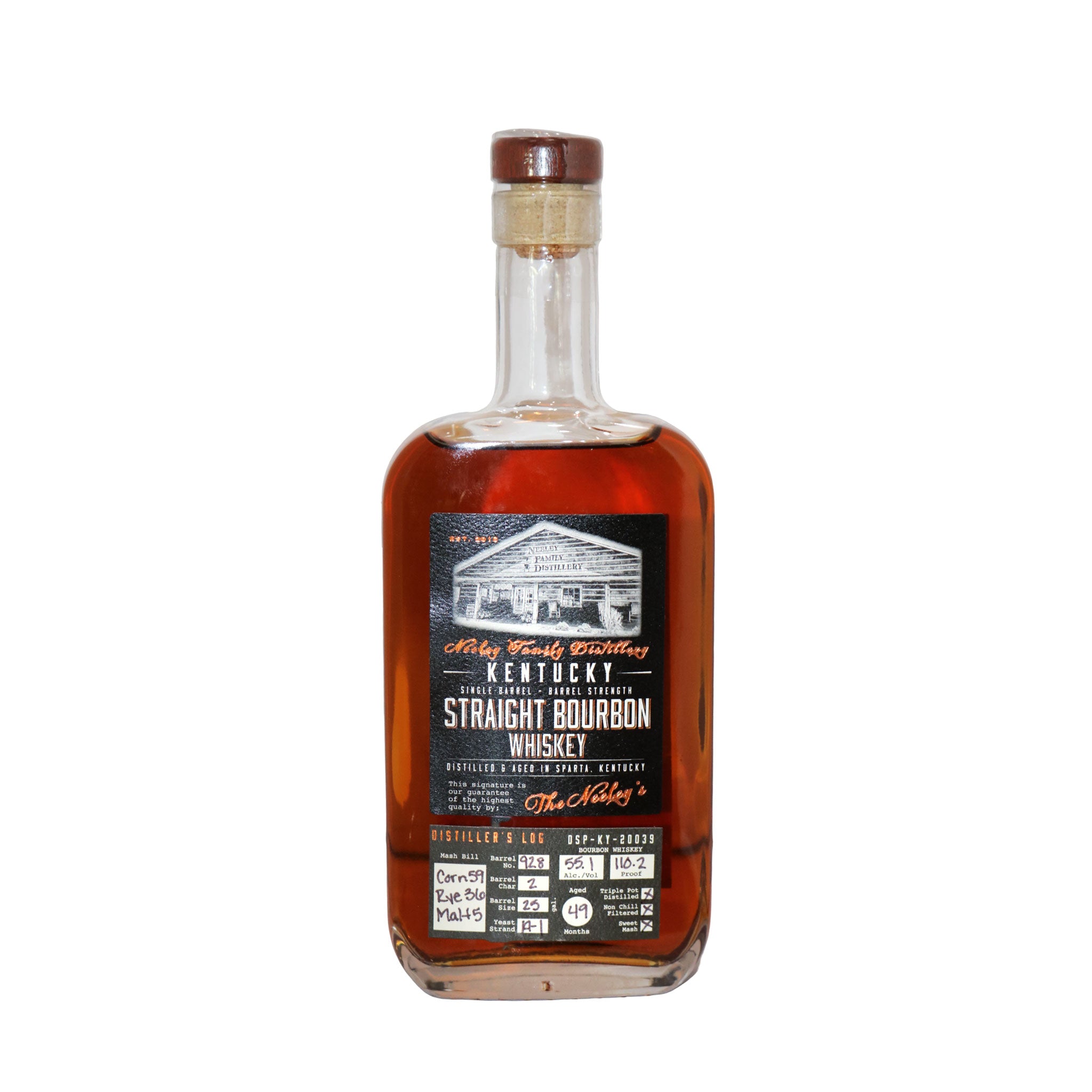 Neeley Single Barrel Experimental Whiskey 110.2 Proof 375ml