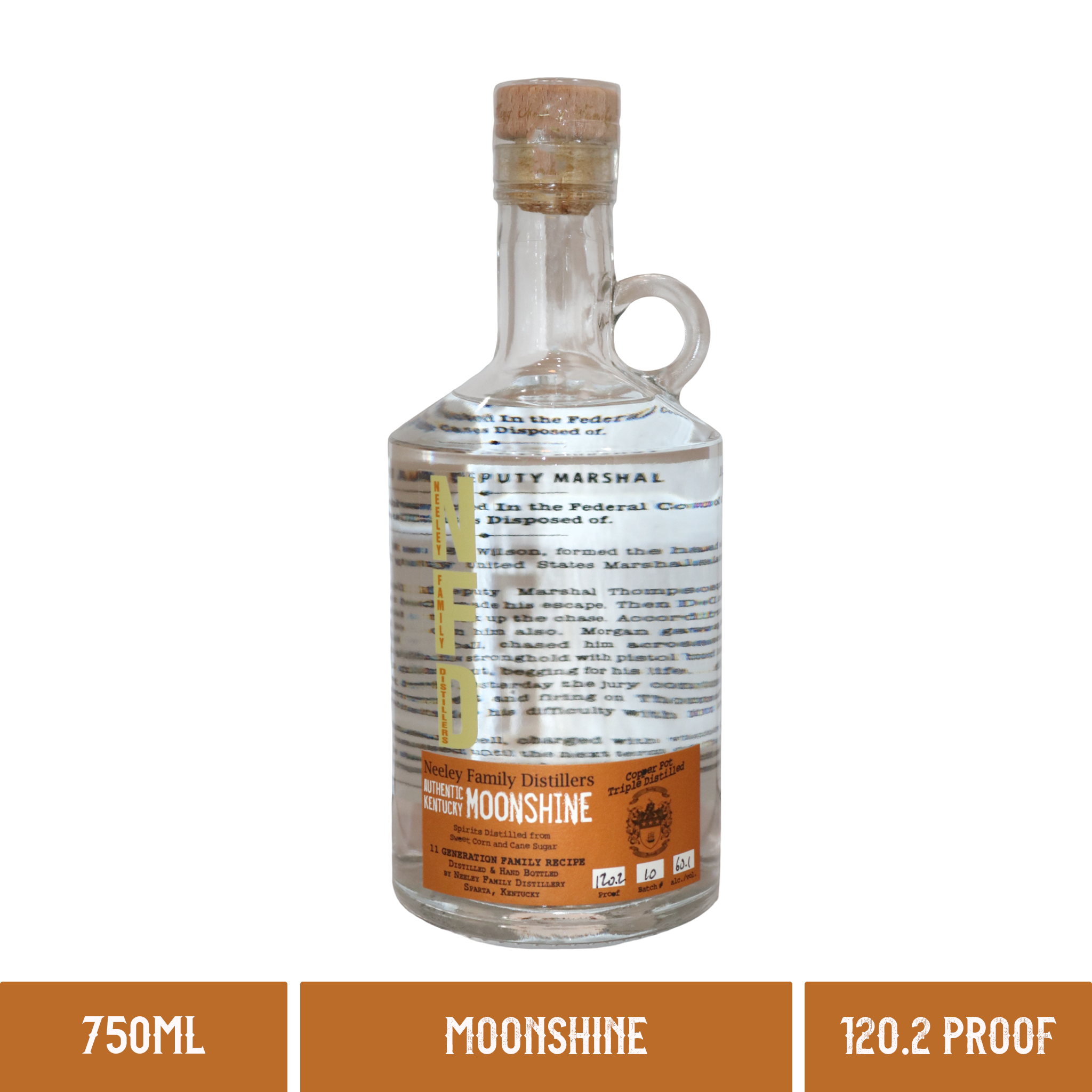 Neeley Family Distillery Straight Kentucky Moonshine - 120.2 Proof (750ml)