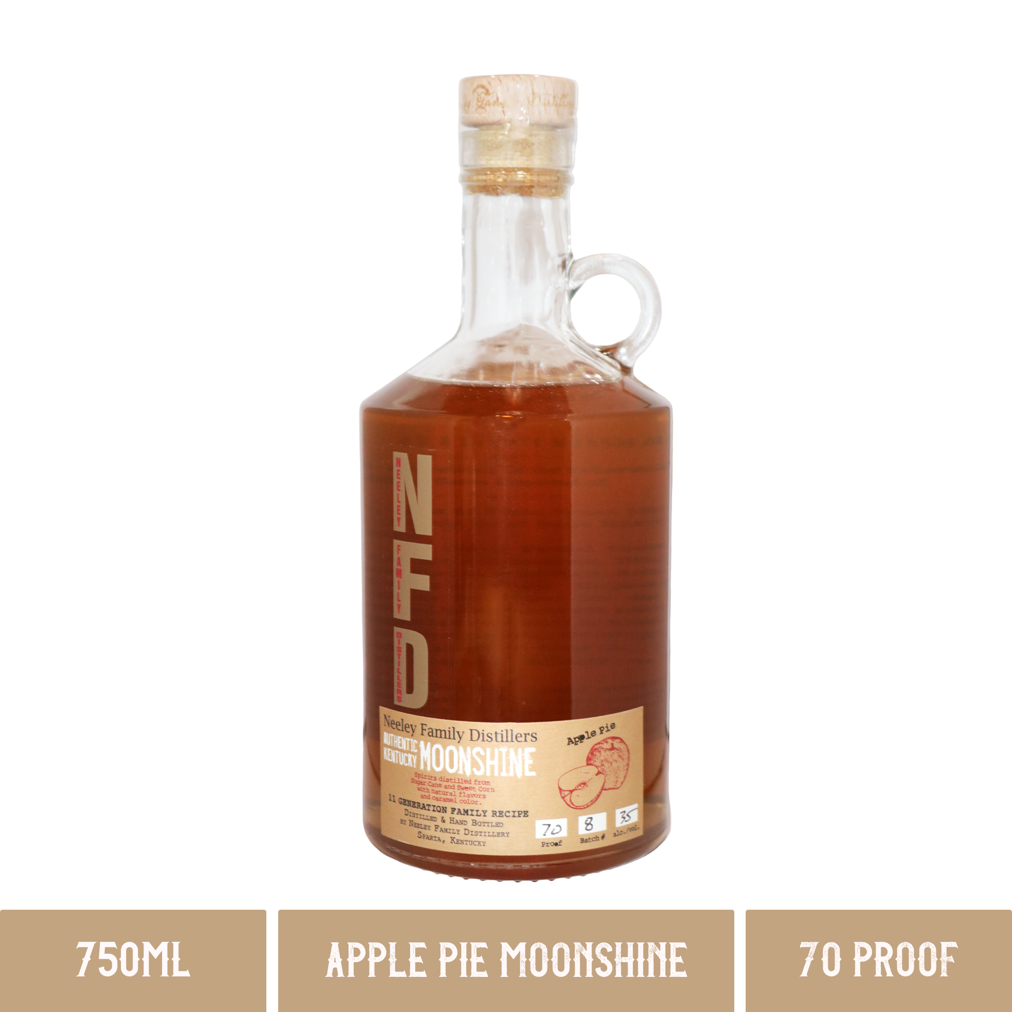Neeley Family Distillery Apple Pie Moonshine - 70 Proof (750ml)