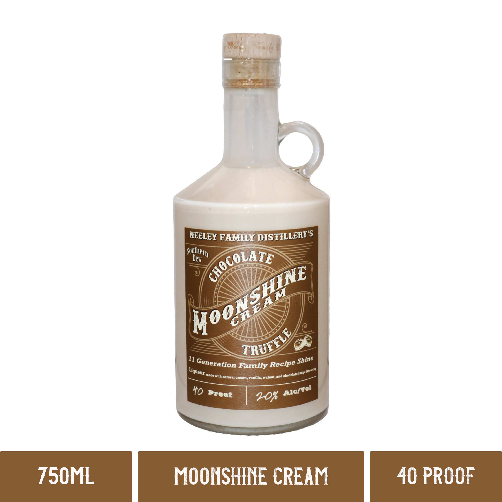 Neeley Family Distillery Chocolate Truffle Moonshine Cream - 40 Proof (750ml)