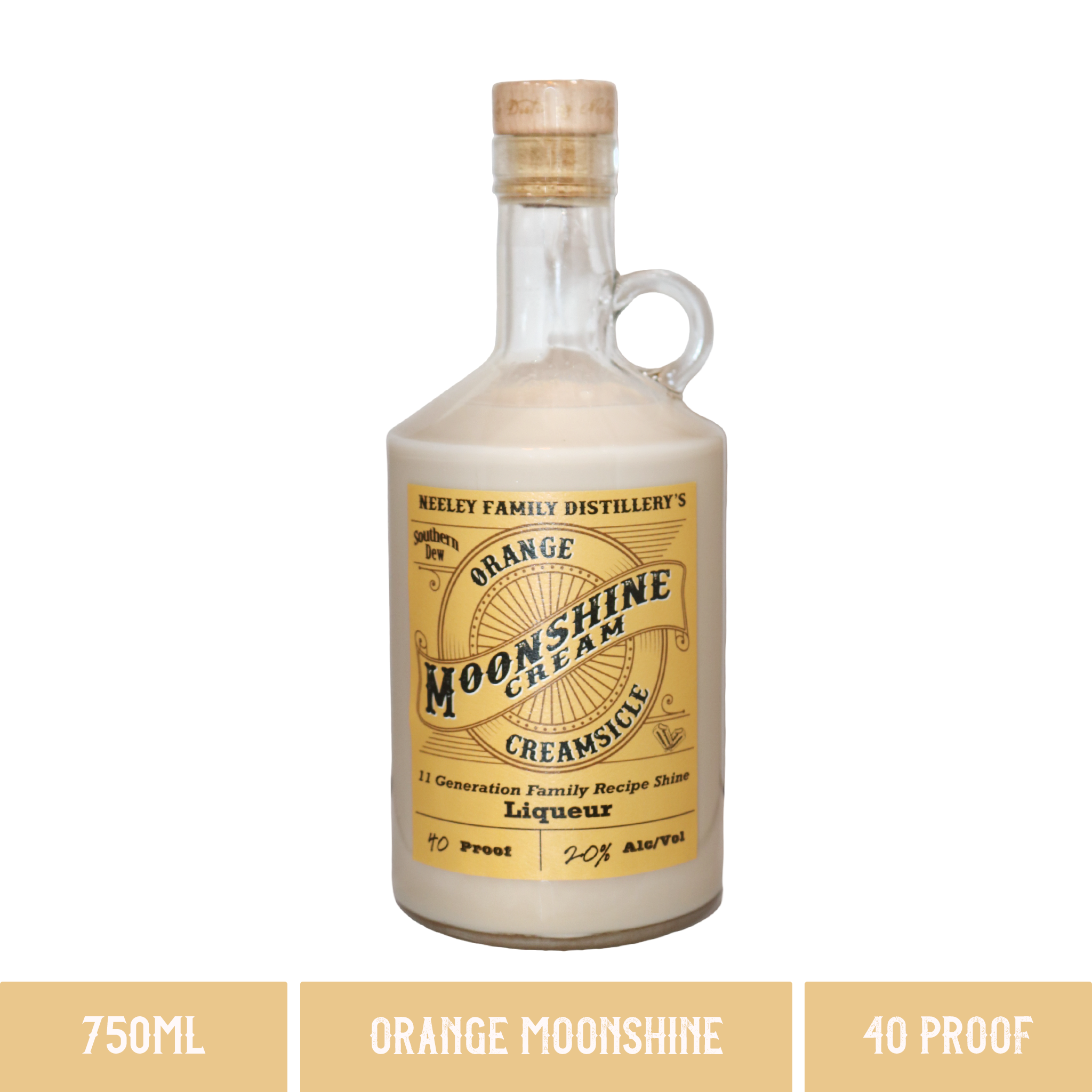 Neeley Family Distillery Orange Creamsicle Moonshine Cream - 40 Proof (750ml)