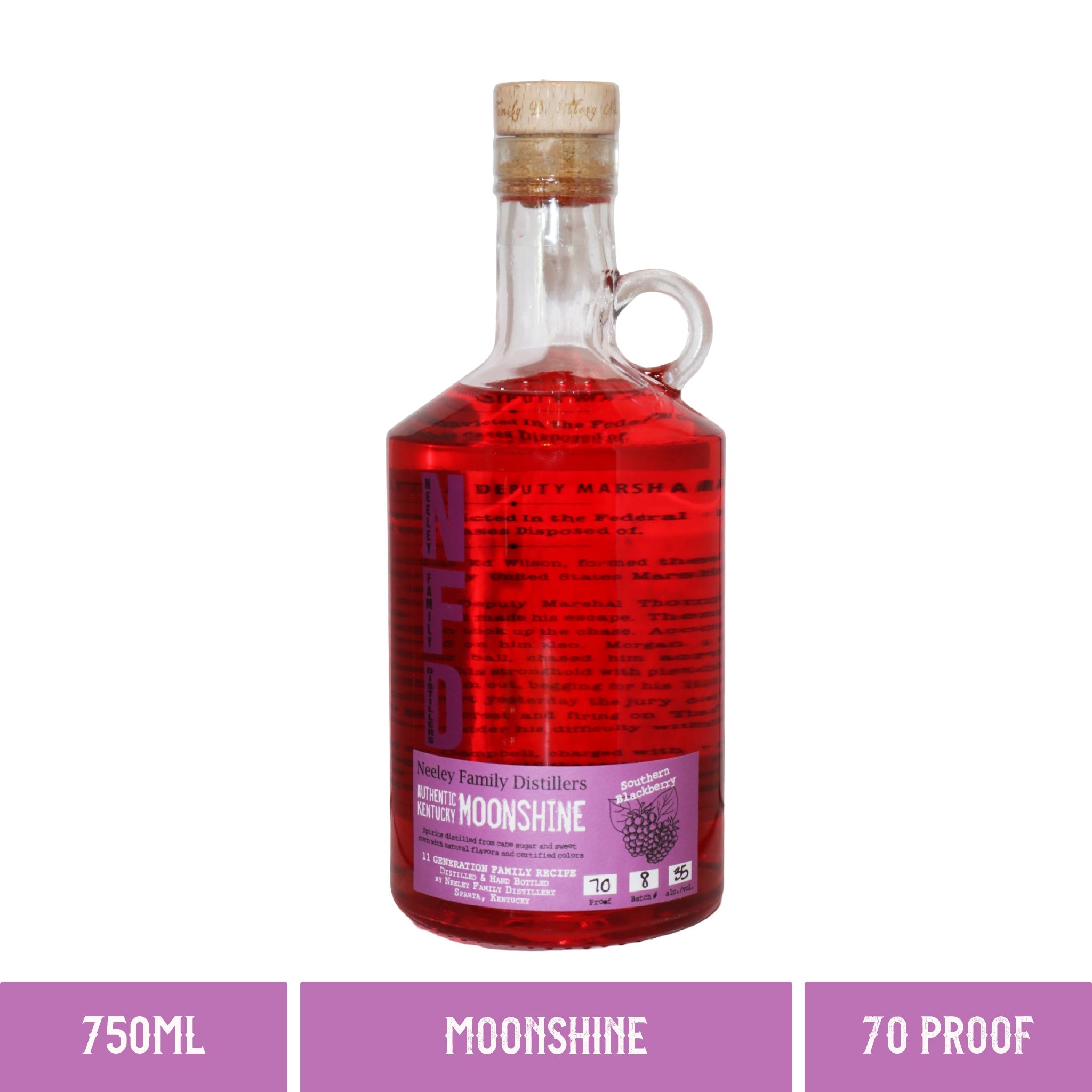 Neeley Family Distillery Southern Blackberry Moonshine - 70 Proof (750ml)