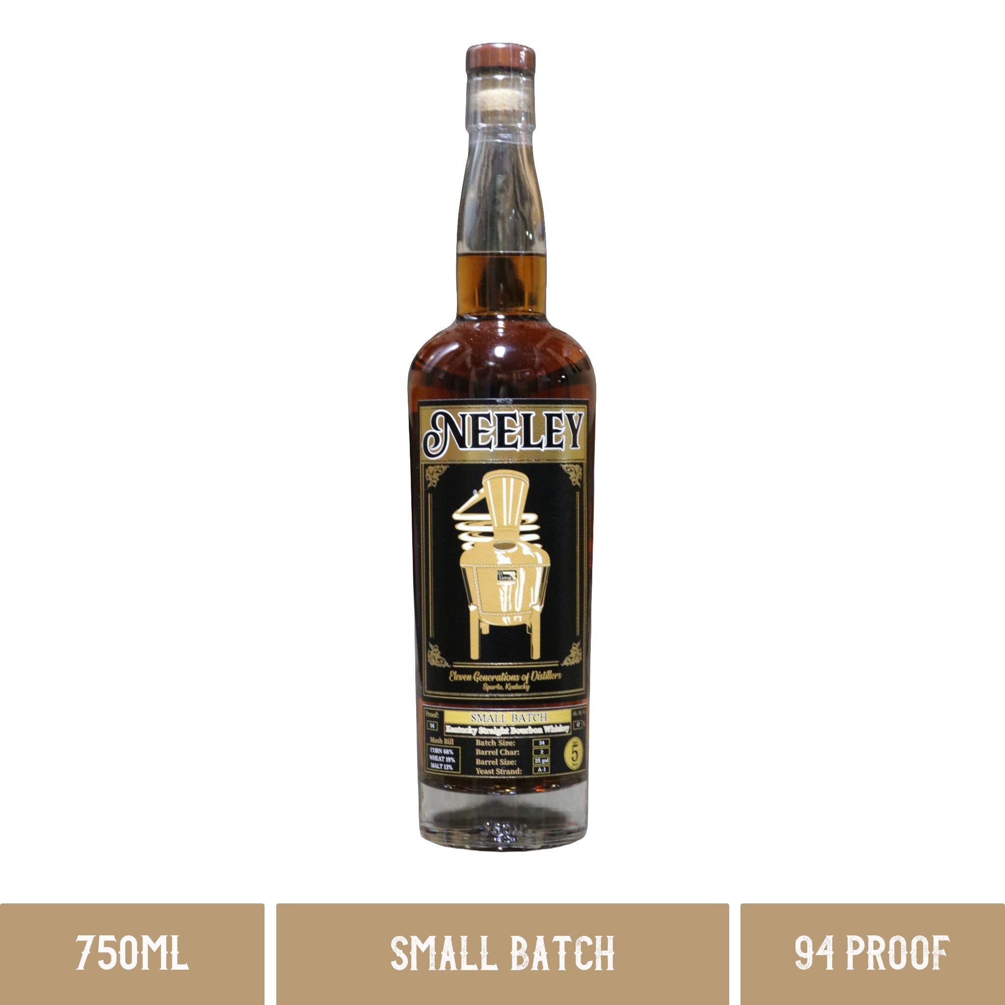 Neeley Family Distillery Small Batch Wheated Bourbon 94 Proof (750ml)