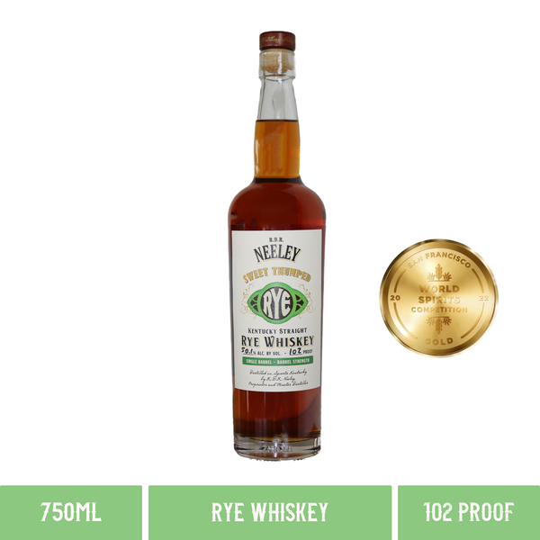 R.D.R. Neeley Sweet Thumped Rye Whiskey Single Barrel 102 Proof (750ml)