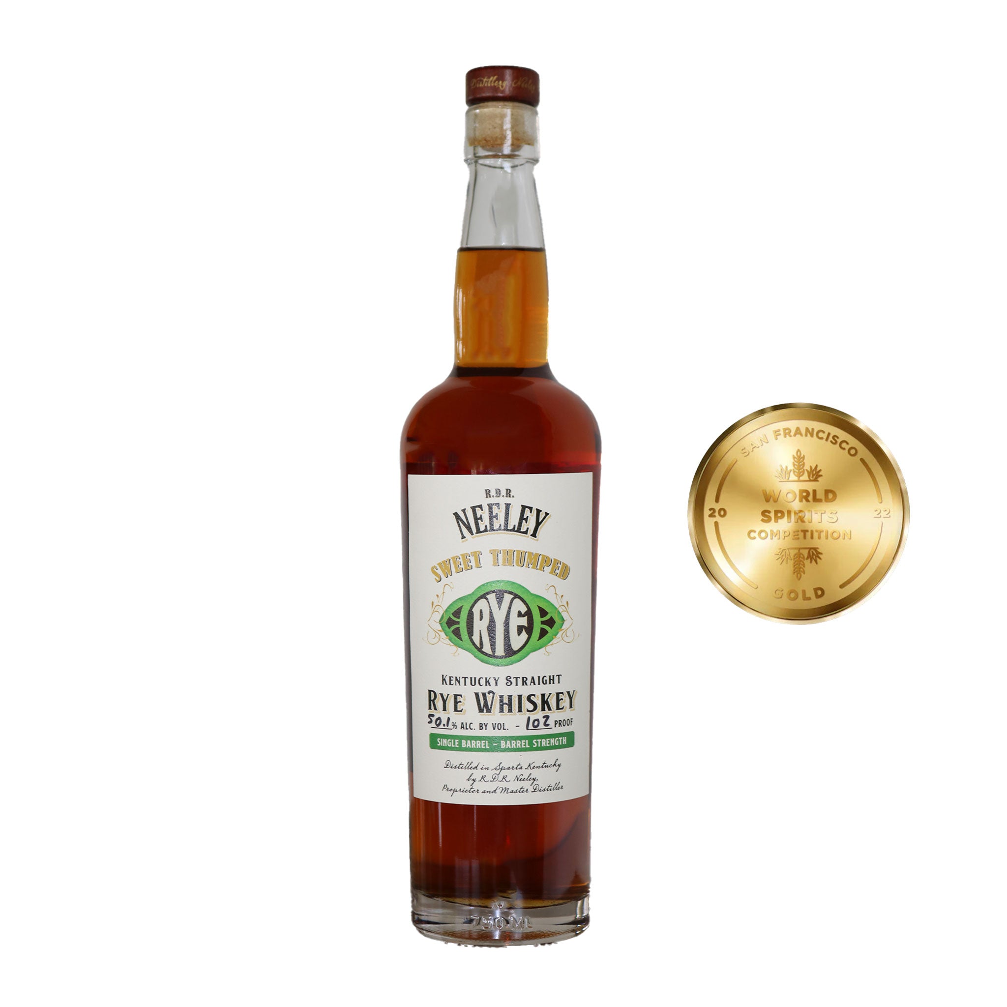 R.D.R. Neeley Sweet Thumped Rye Single Barrel 102 Proof 750ml