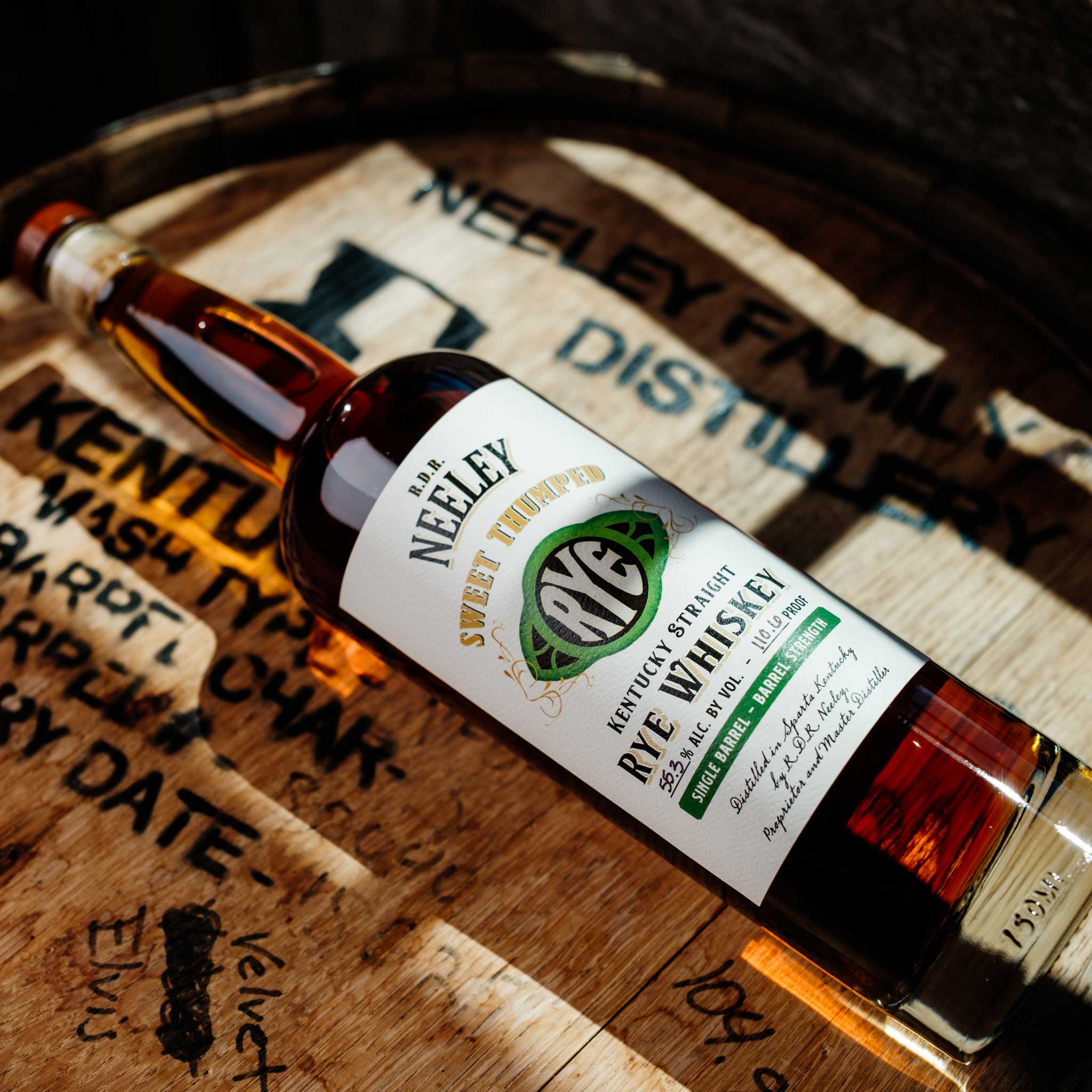 R.D.R. Neeley Sweet Thumped Rye Whiskey Single Barrel 110.6 Proof (750ml)