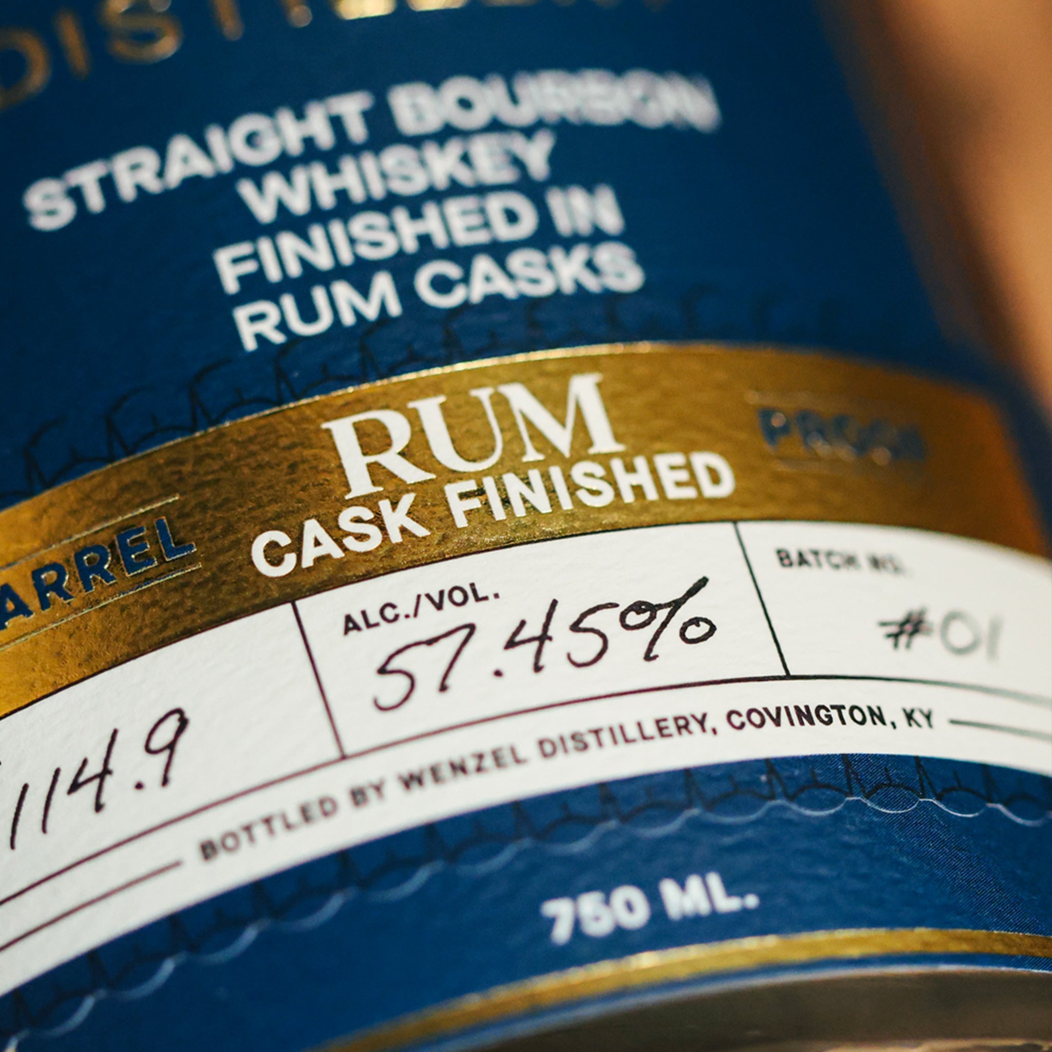 Wenzel Rum Cask Finished Straight Bourbon