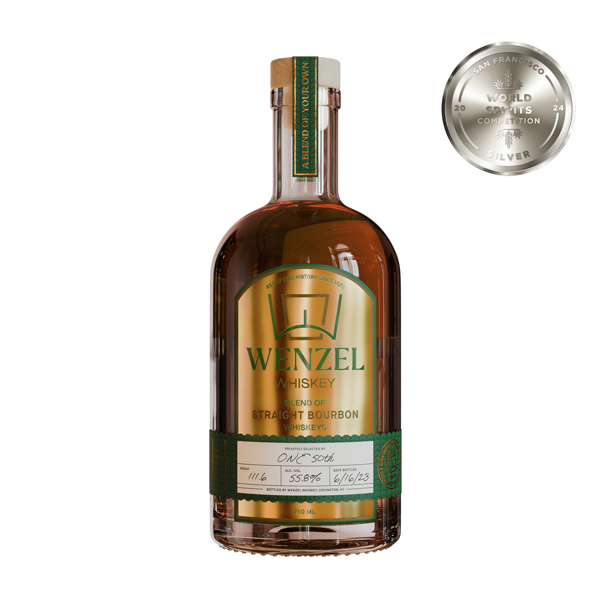 Wenzel One 50TH Straight Bourbon Whiskey 750ml