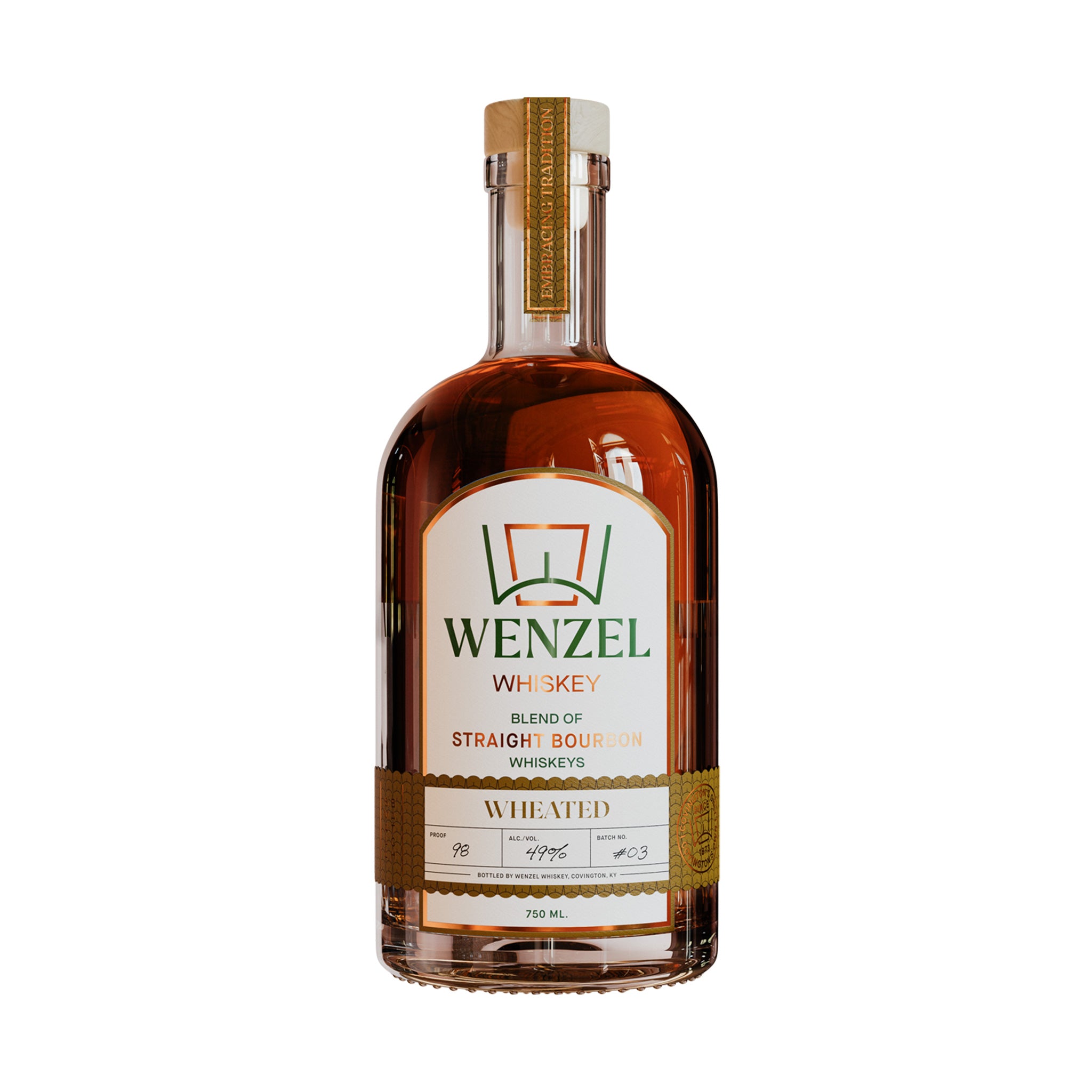 Wenzel Wheated 98 Proof Straight Bourbon Whiskey 750ml